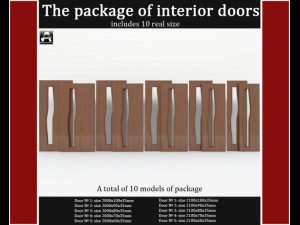 the package of interior doors Modelo 3D