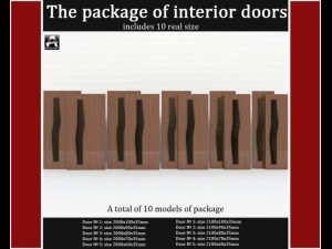 the package of interior doors Modelo 3D