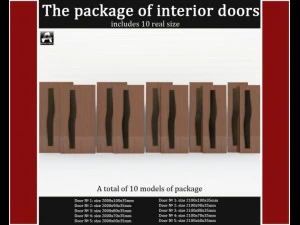the package of interior doors 3D Model