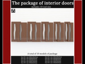 the package of interior doors Modelo 3D