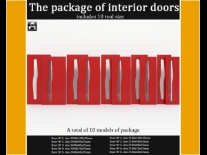 the package of interior doors Modelo 3D
