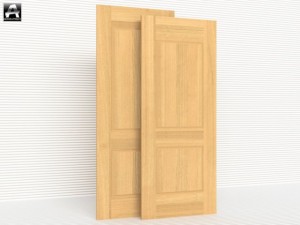 the package of classic interior doors 3D Model