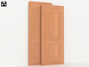 the package of classic interior doors Model 3D