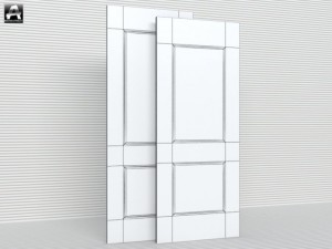 the package of classic interior doors 3D Model