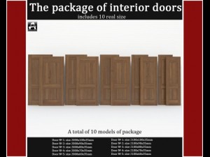 the package of classic interior doors Modelo 3D