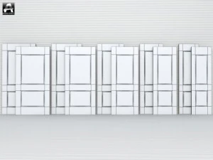 the package of classic interior doors 3D Model