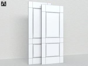 the package of classic interior doors 3D Model