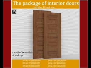 the package of interior doors Modelo 3D