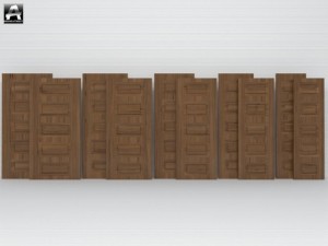 the package of interior doors Model 3D
