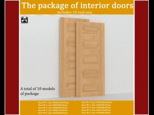 das Paket der Innent&uuml;ren 3D Modell