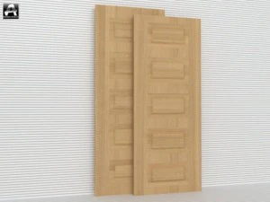 the package of  interior doors 3D Model