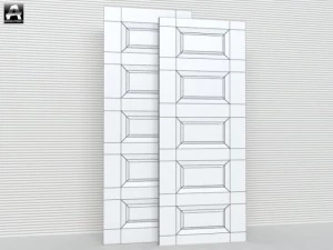 the package of  interior doors 3D Model