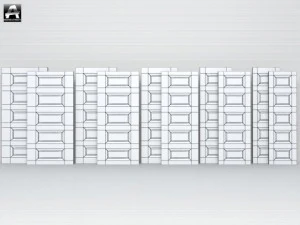 the package of  interior doors 3D Model