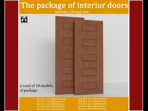 the package of interior doors Modelo 3D