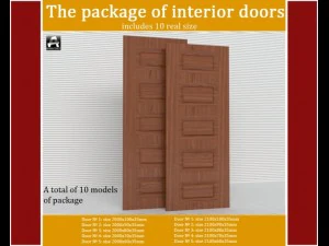 the package of interior doors 3D Model