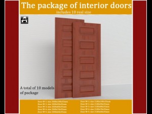 the package of interior doors Modelo 3D