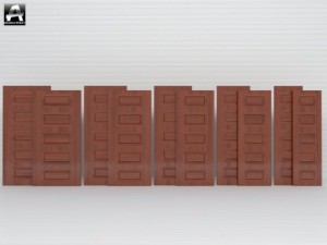 the package of interior doors Modelo 3D