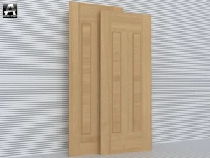 the package of classic interior doors 3D Model