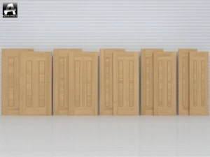 the package of classic interior doors 3D Model