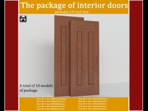 the package of interior doors Modelo 3D