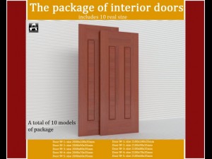 the package of interior doors Modelo 3D