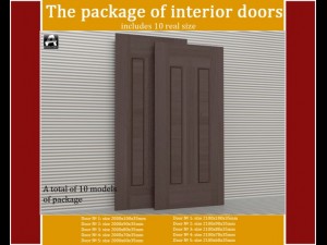 the package of interior doors Modelo 3D