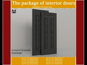 the package of interior doors Modelo 3D
