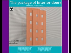 the package of interior doors Modelo 3D