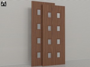 the package of  interior doors 3D Model