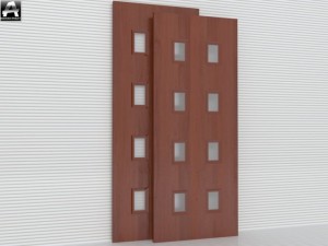 the package of  interior doors 3D Model