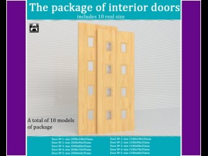the package of  interior doors Modelo 3D
