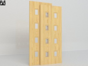 the package of  interior doors 3D Model