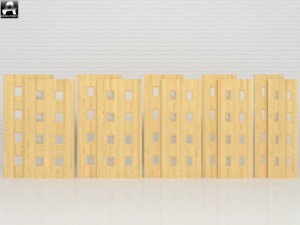 the package of  interior doors 3D Model