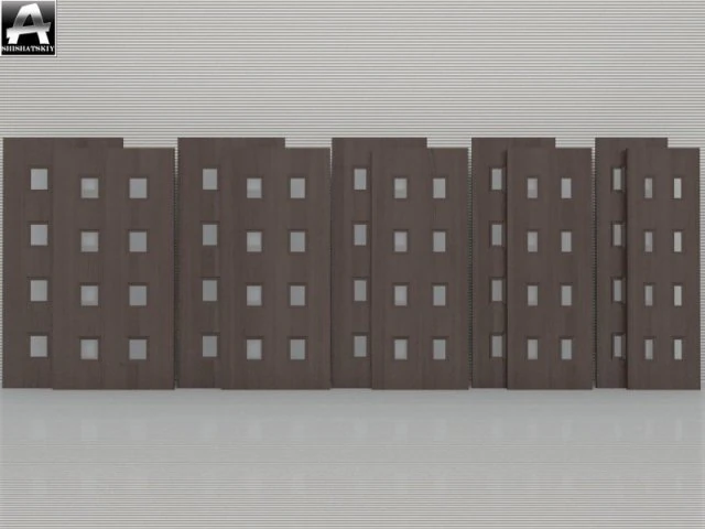 the package of interior doors 3D Model .c4d .max .obj .3ds .fbx .stl .blend 