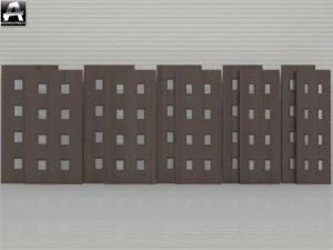 пакет межкомнатных дверей 3D Модель