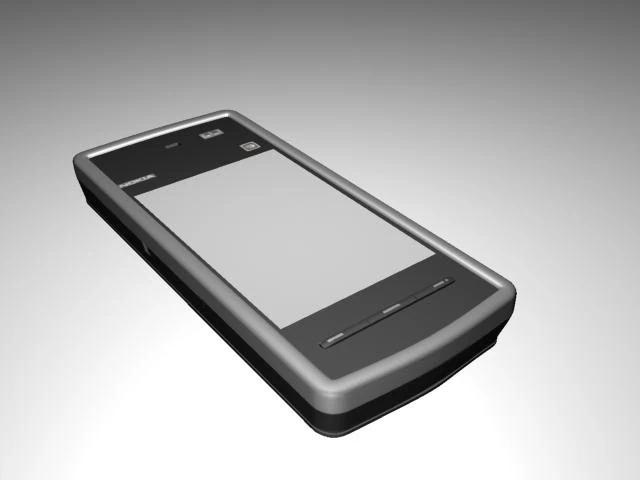 nokia 5228 3D Model .c4d .max .obj .3ds .fbx .stl .blend 