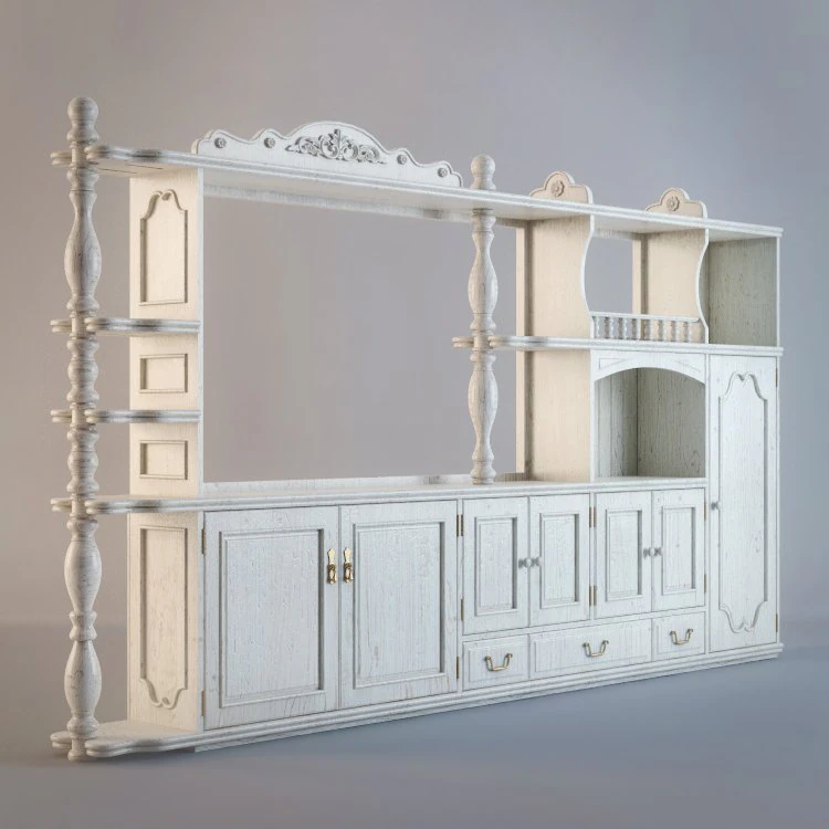 rack for tv 3D Model .c4d .max .obj .3ds .fbx .stl .blend 