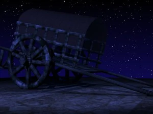 carro trainato da buoi Modello 3D