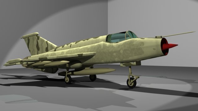 mig 21 Modelo 3D .c4d .max .obj .3ds .fbx .stl .blend 