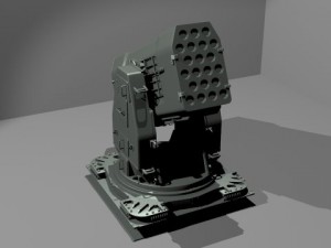 airframe missile launcherrealistic Modello 3D