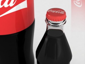 bottle cocacola 033l plastic bottle 2l 3D 模型