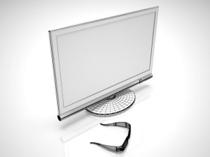 3d monitor lg w63d Modelo 3D