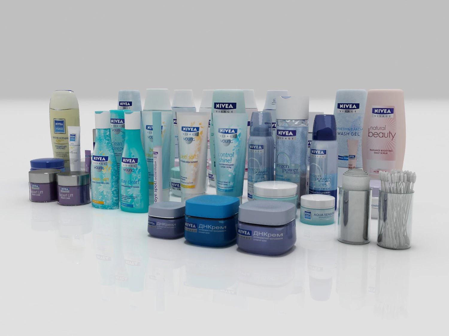 kosmetik nivea Model 3D .c4d .max .obj .3ds .fbx .stl .blend 