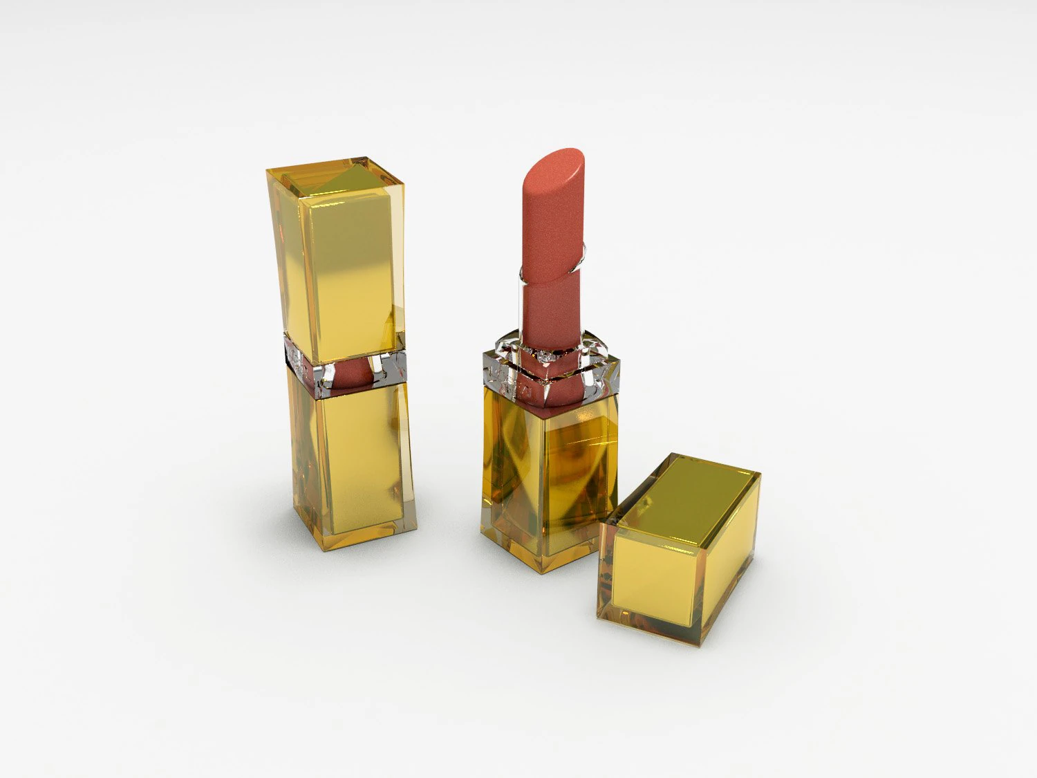 lipstick loreal color riche 3D Model .c4d .max .obj .3ds .fbx .stl .blend