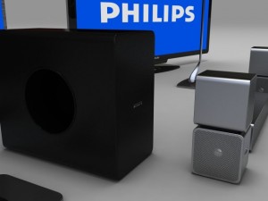 philips home theater Modelo 3D