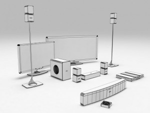 philips home theater Modelo 3D