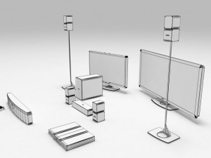 philips home theater Modelo 3D