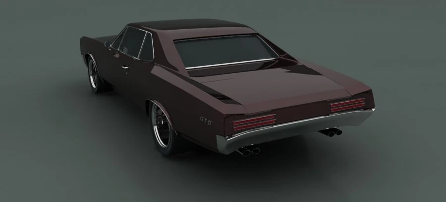 pontiac gto 3D Model .c4d .max .obj .3ds .fbx .stl .blend