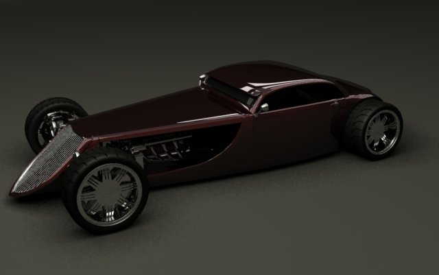 hotrod 3D मॉडल .c4d .max .obj .3ds .fbx .stl .blend 