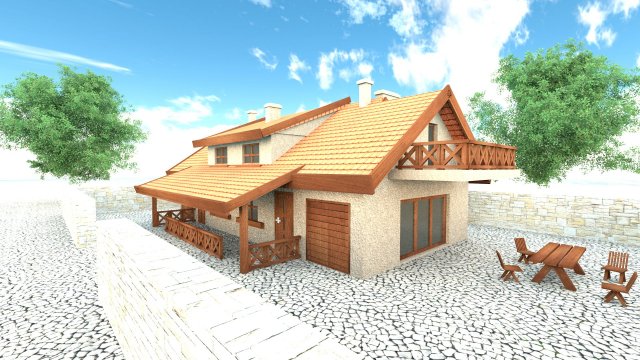 home modern 01 3D मॉडल .c4d .max .obj .3ds .fbx .stl .blend 